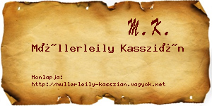 Müllerleily Kasszián névjegykártya